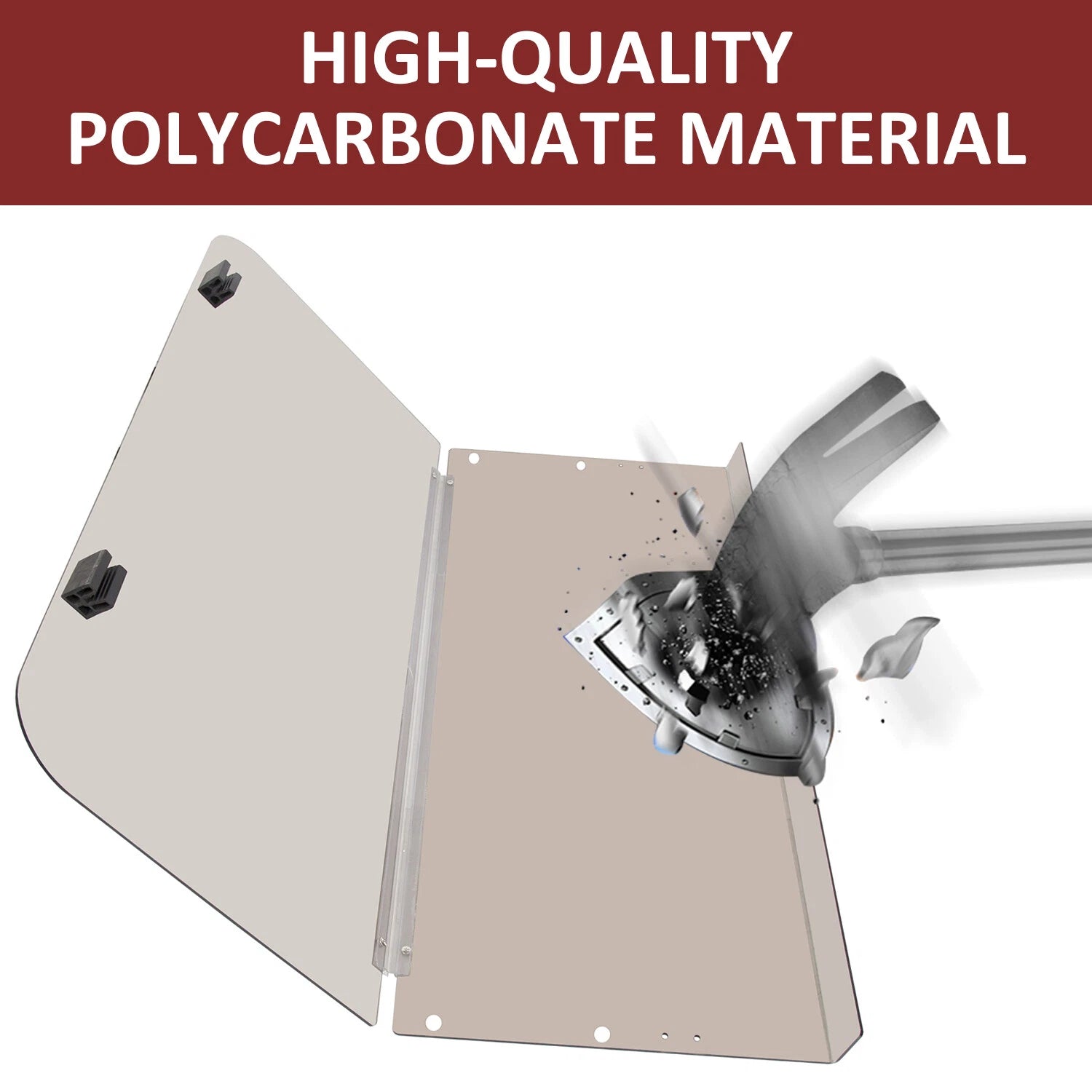 Folding Tinted Windshield for Yamaha Golf Cart G14 G16 G19 (1995–2003)