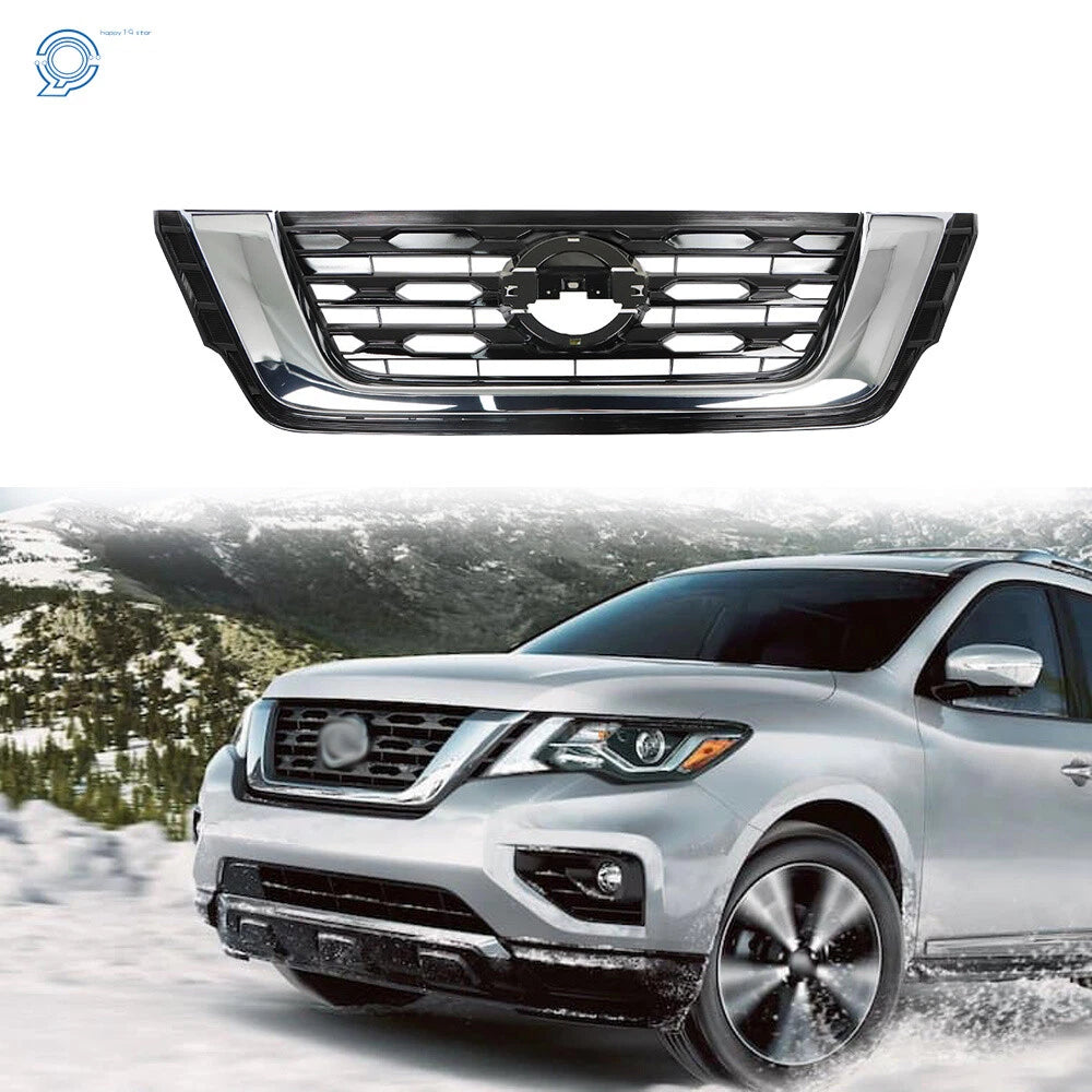 Front Grille for Nissan Pathfinder (2017–2020) Chrome Black