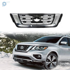 Front Grille for Nissan Pathfinder (2017–2020) Chrome Black