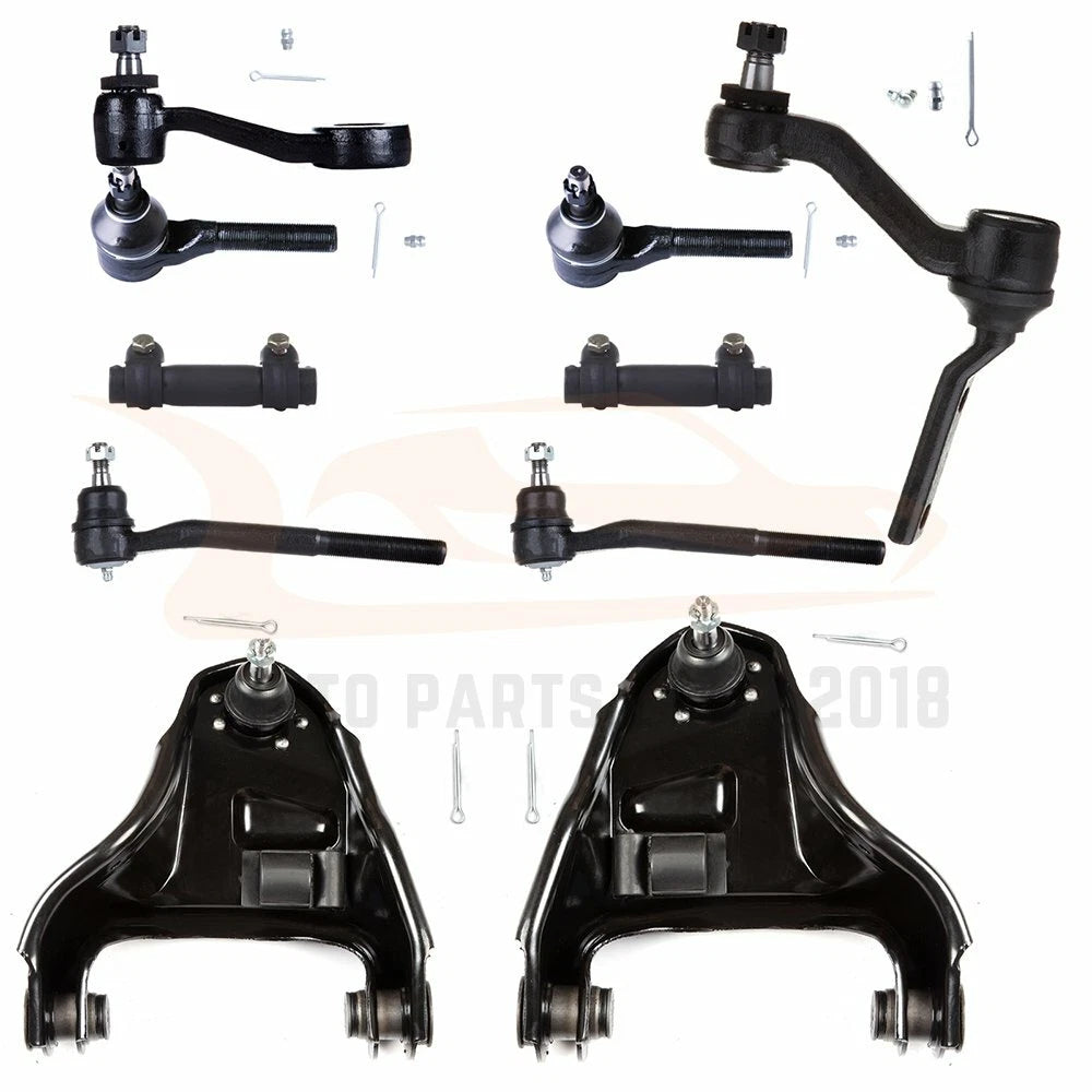 Set of 10 Front Ball Joints & Upper Control Arms for Chevy Blazer (1998–2005)