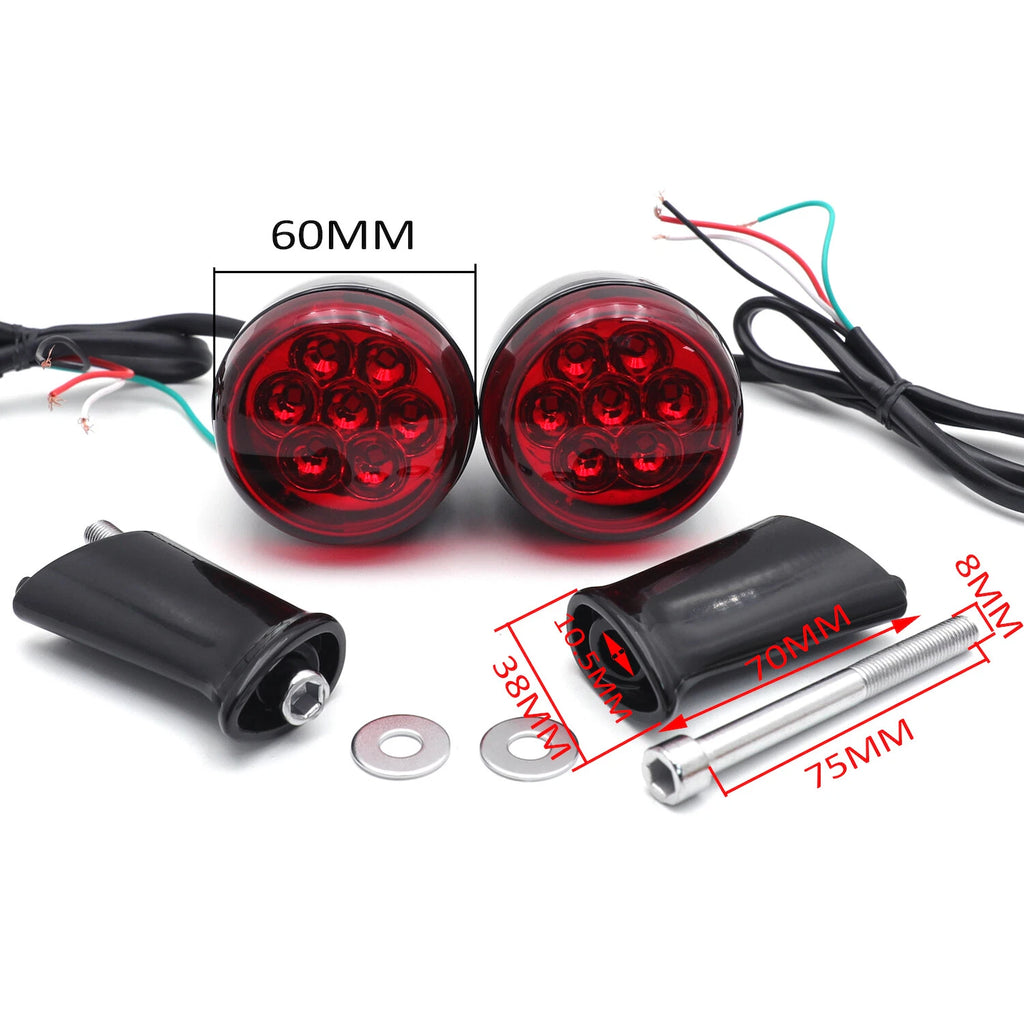 Red Rear Run Brake Turn Signal Light Indicator for Harley Sportster 883 1200 (1992–2017)