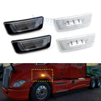Amber LED Indicator Front Side Marker Light 2-Pack for Kenworth T680 (2018–2024)