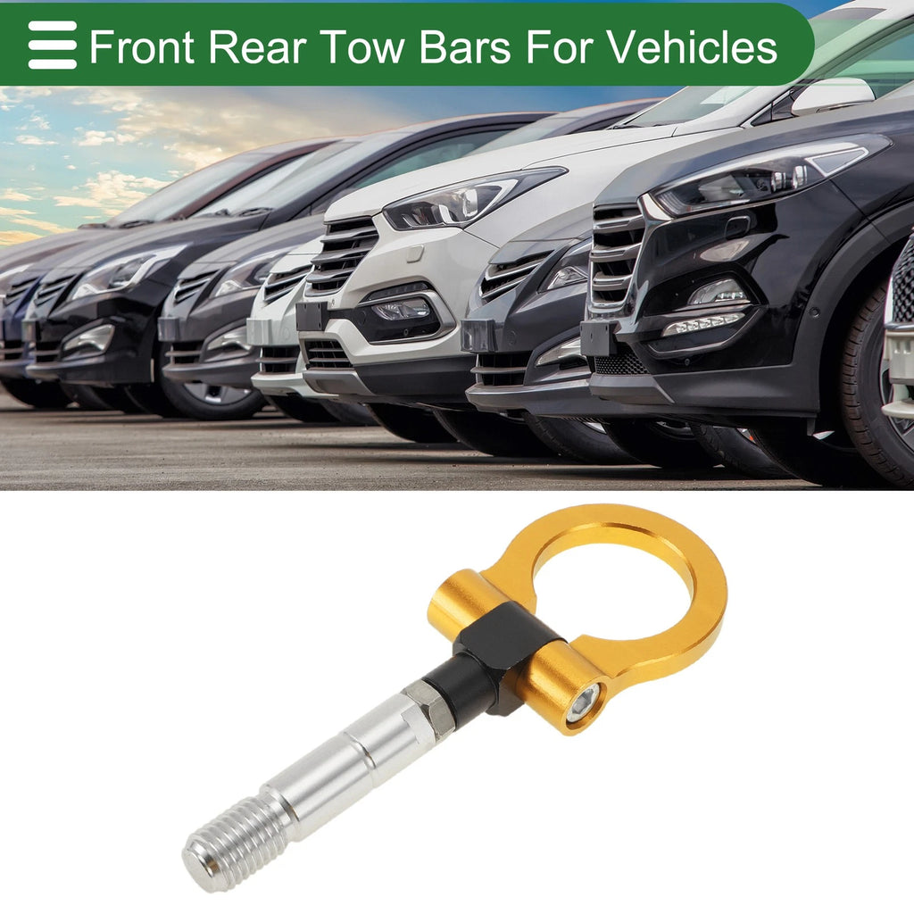 Tow Hook Set for Mazda RX8 (2003–2008) 11mm Aluminum Alloy Gold Tone