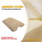 Armrest Console Lid Cover for Lexus LS460 (2007–2016) Beige PU Leather