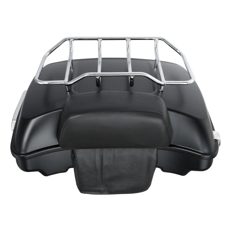 Matte Razor Trunk Backrest Solo Mount Rack for Harley Touring (2014–2023)