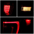 Chrome Red LED Taillight Assembly for Ford Explorer (2016–2019)