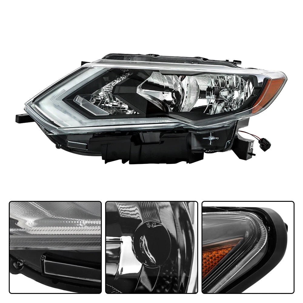 Halogen Headlight for Nissan Rogue (2017â2019) Driver Left Side