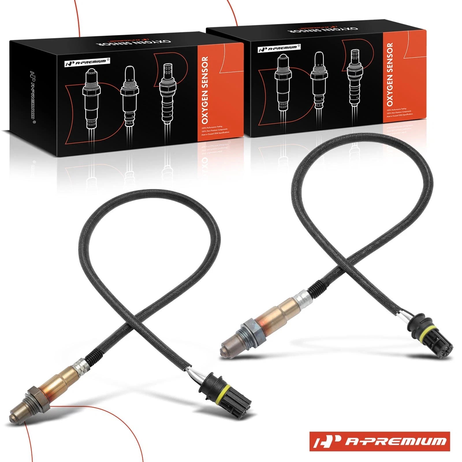 2X Downstream O2 Oxygen Sensor for BMW 550i 2006–2010, 750i 2006–2008