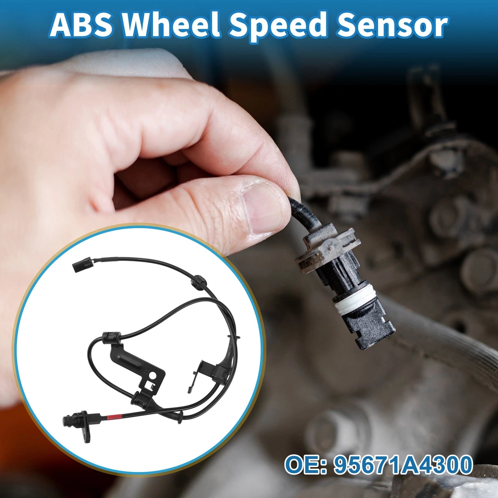 ABS Wheel Speed Sensor No. 95671A4300 for Kia Carens IV (2013–2016)