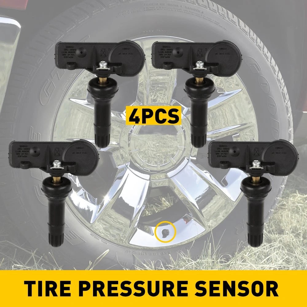 Set of 4 TPMS Tire Pressure Monitoring Sensors for GMC Savana 1500 2500 3500 4500 (2010–2018)