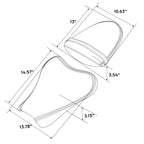 Black Rider Driver & Passenger Seat for Suzuki GSXR1000 (2005–2006)