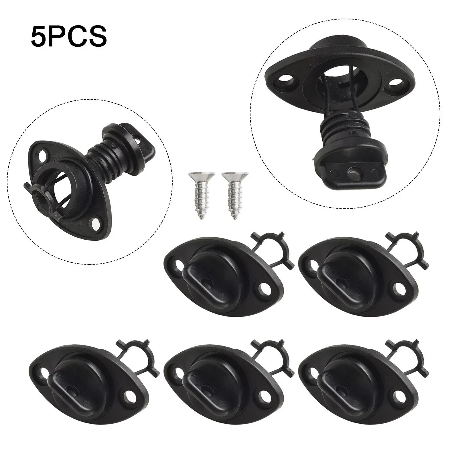 Marine Drain System 2 x Bungs & 4 x Installation Screws