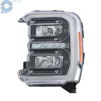 FULL LED Reflector Headlight for Ford F250 F350 (2023–2024) Black Housing