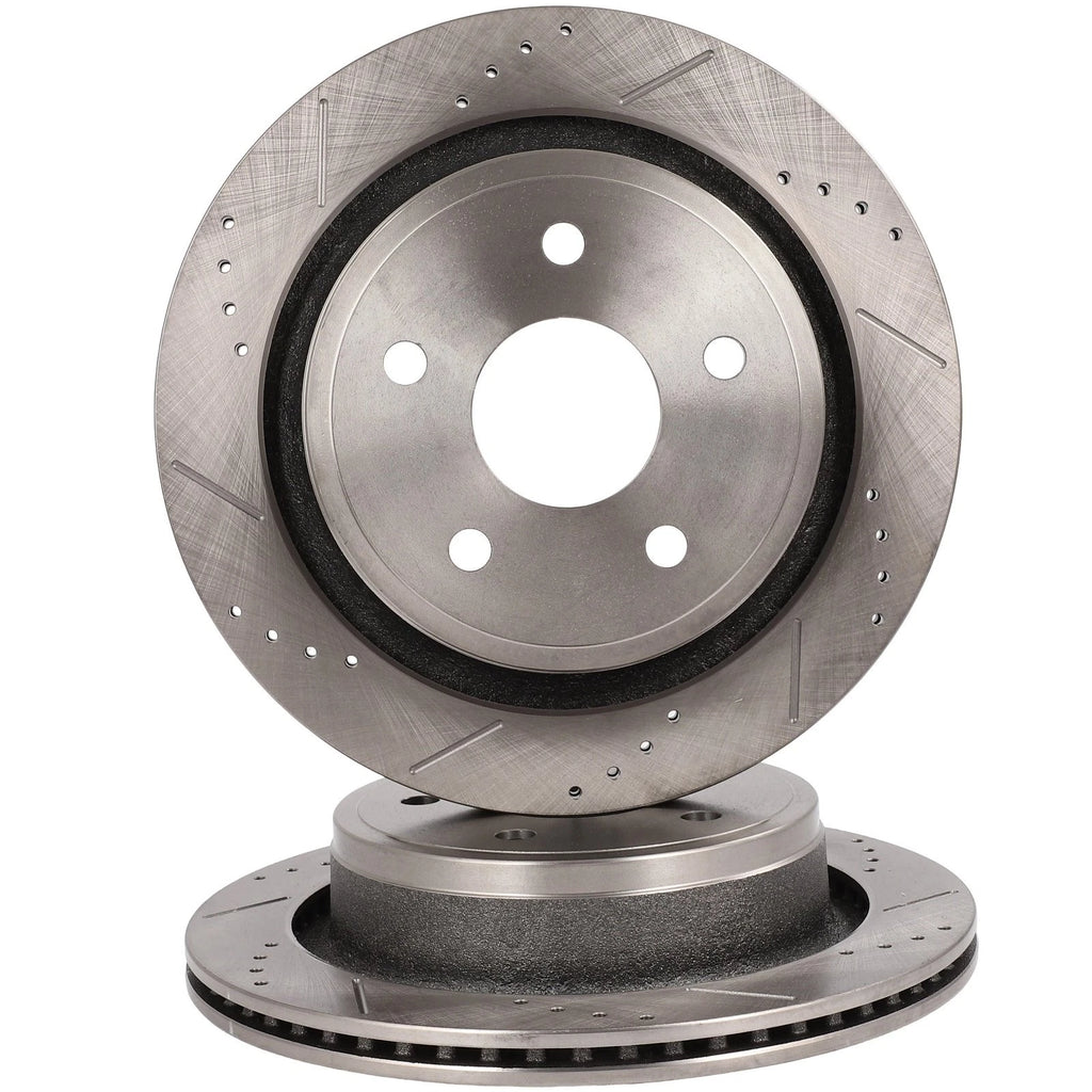 Rear Brake Disc Rotors for Dodge Durango (2004–2009) & Ram 1500 Classic (2019–2023)