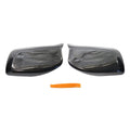 1 Pair ABS M Style Side Rearview Mirror Cover Caps for BMW 5 6 Series (2003–2010)