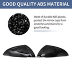 Gloss Black Left Right Mirror Cover Cap Replacement for Lexus ES (2018-2023)