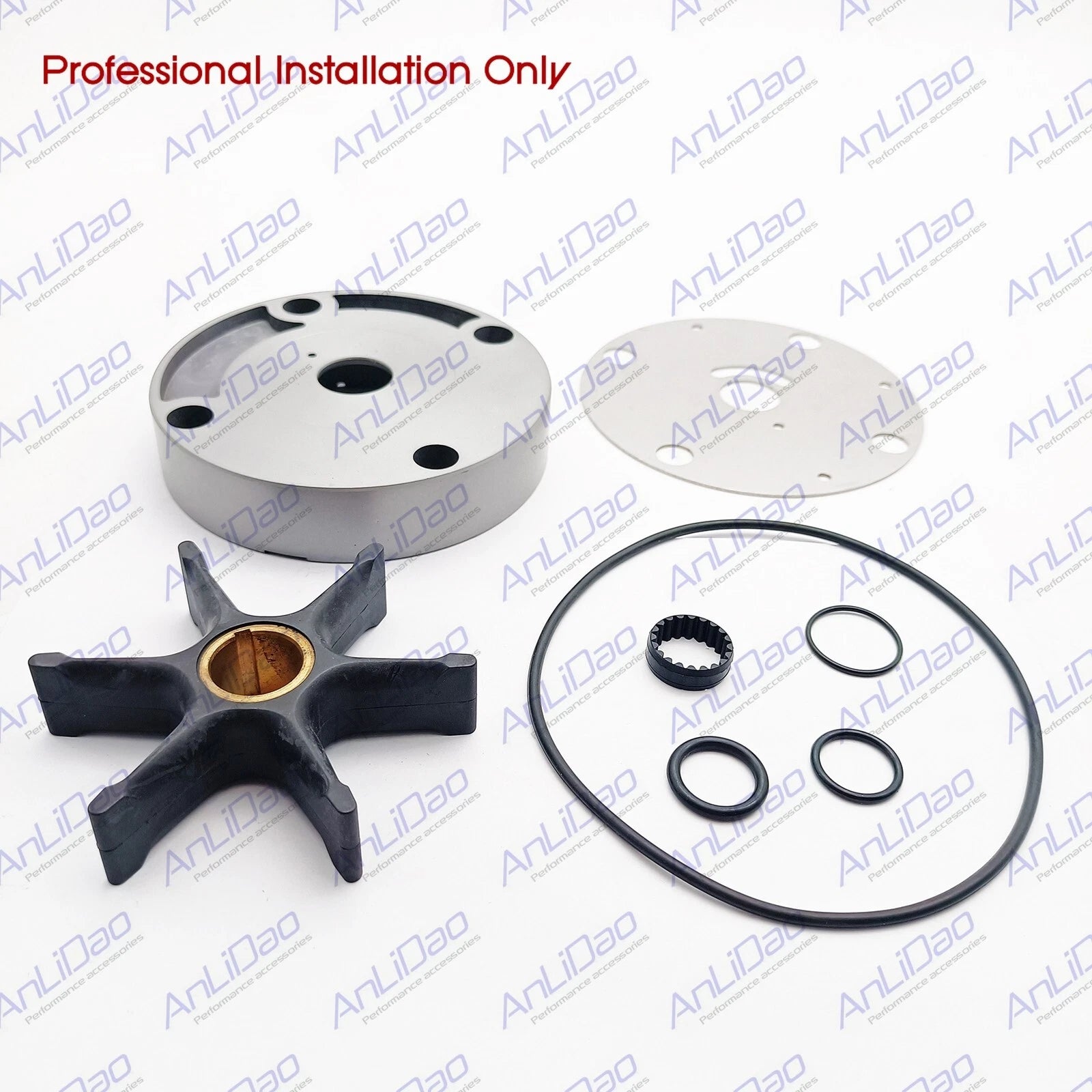 OMC Stringer Water Pump Impeller Kit w/Housing for OMC (1969–1985) 983218 18-3386