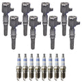 Set of 8 Ignition Coils & Spark Plugs for Ford Expedition F-150 V8