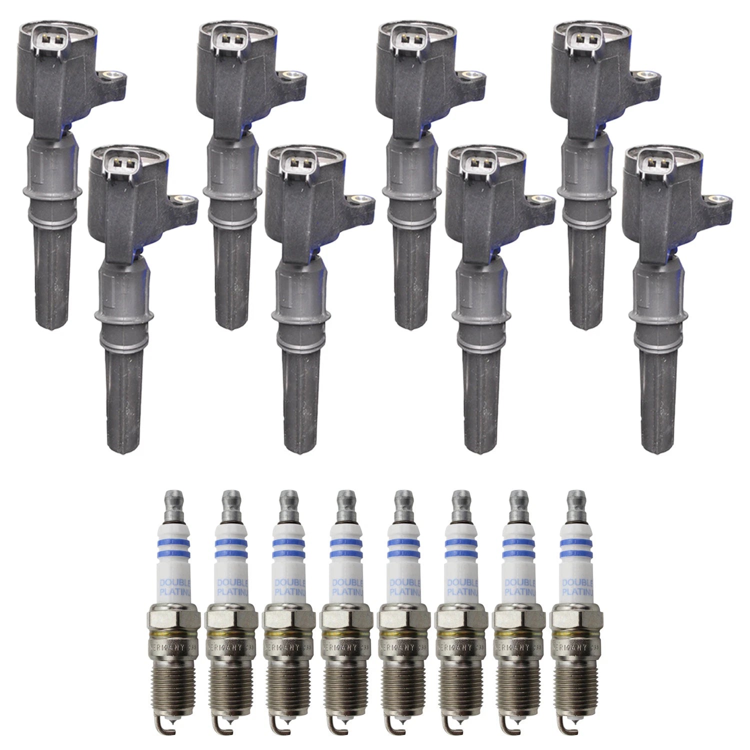 Set of 8 Ignition Coils & Spark Plugs for Ford Expedition F-150 V8