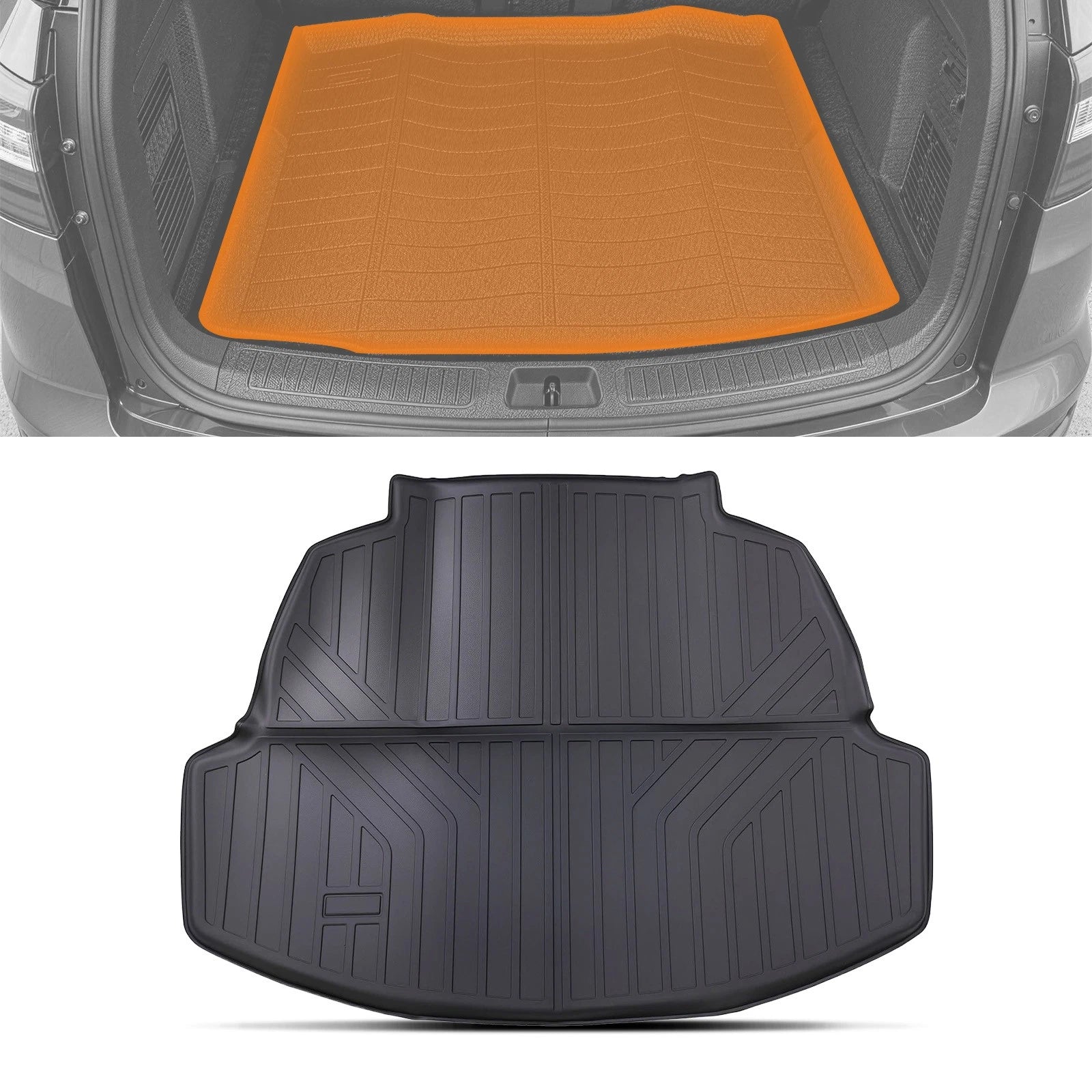 Waterproof TPE Trunk Mat for Toyota Corolla Sedan (2020–2023) Anti-Slip Liner