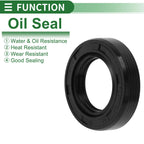 Oil Seal   25x42x10mm NBR Rubber Black