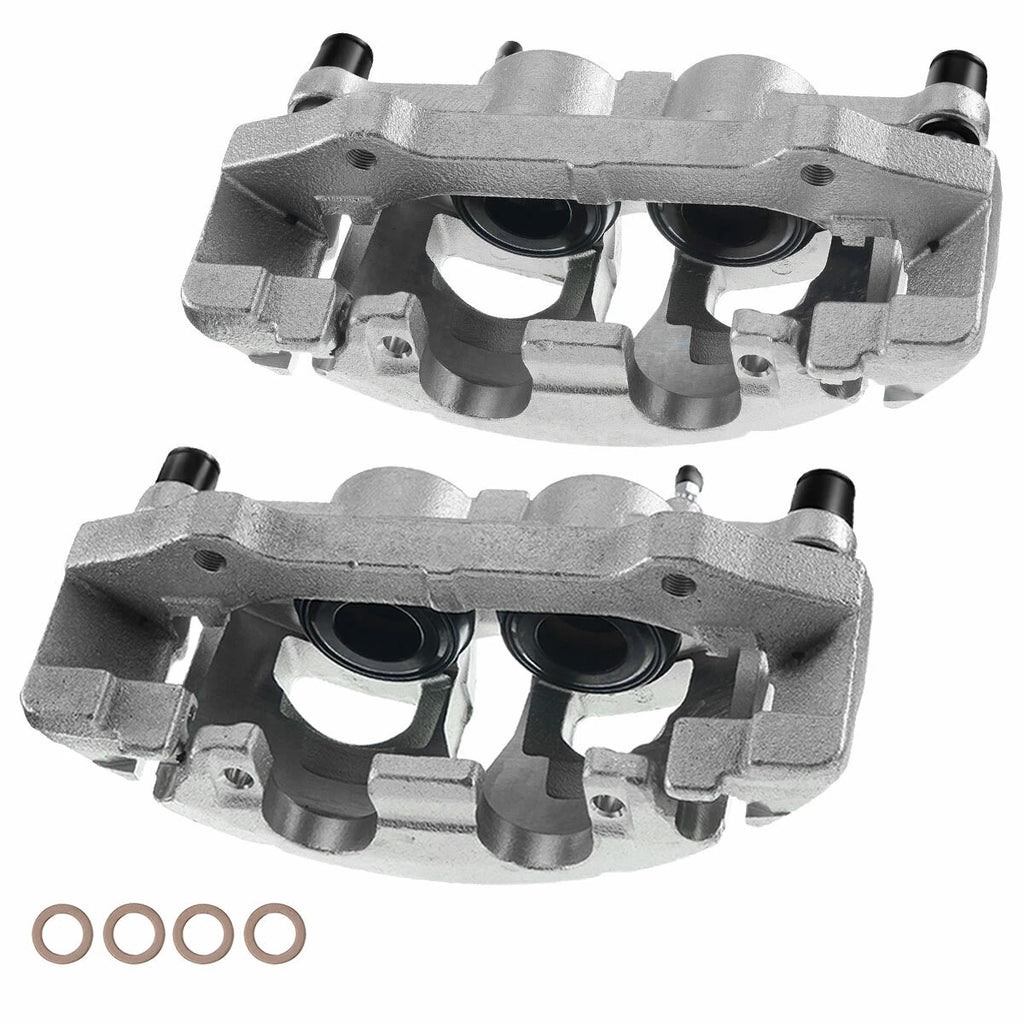 Pair Front Brake Calipers with Bracket for Ford Expedition (2007-2009)