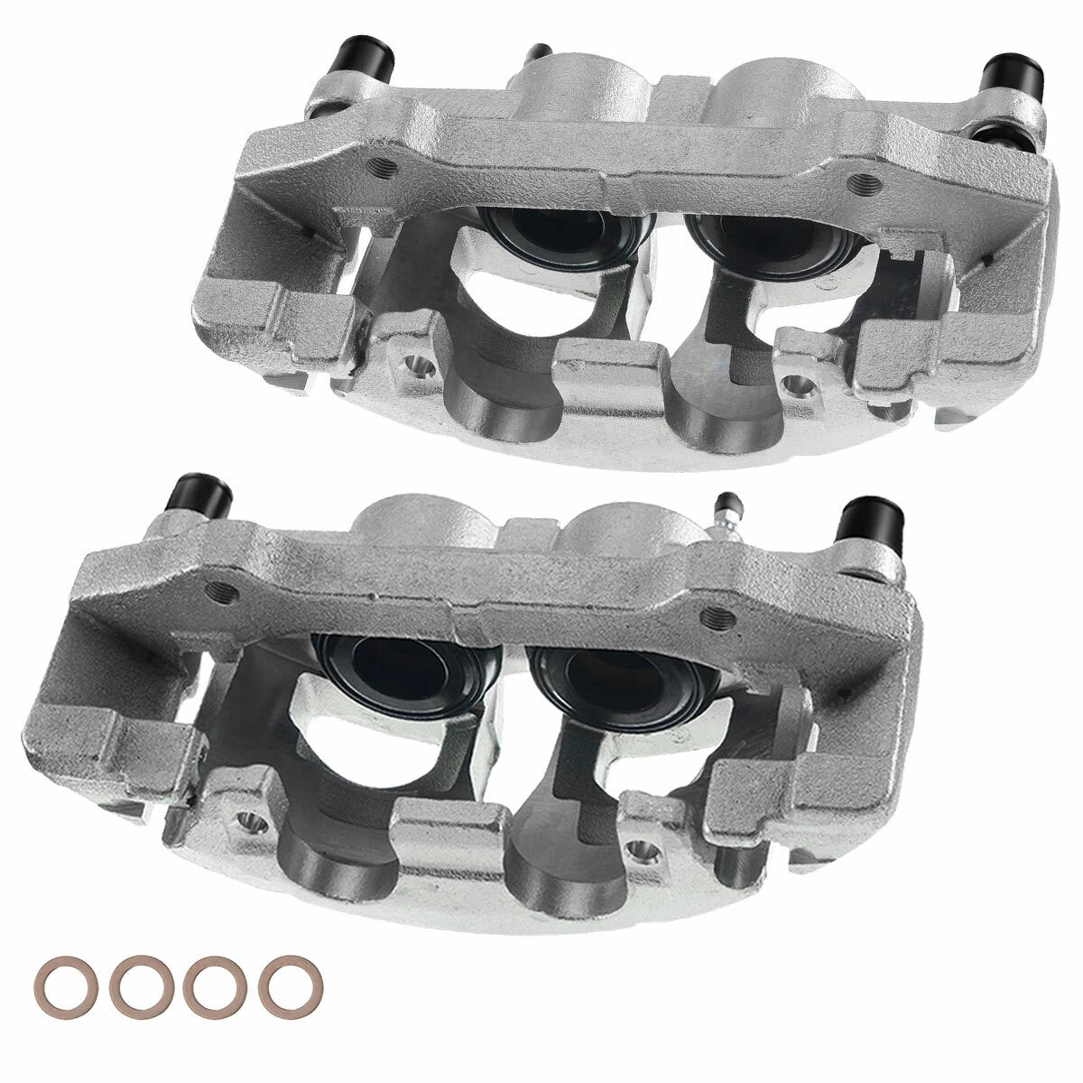 Pair Front Brake Calipers with Bracket for Ford Expedition (2007-2009)