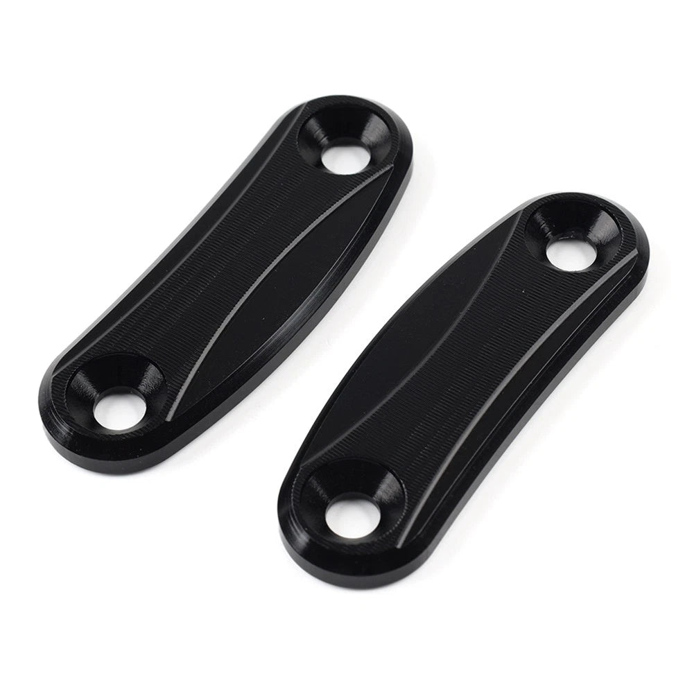 Rearview Mirror Block Off Base Plates for Kawasaki ZX-10R (2011–2015) Black