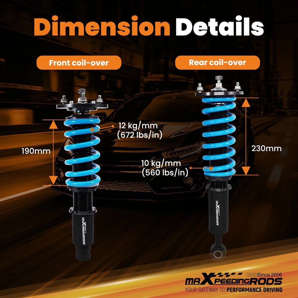 Coilovers Shocks for Mitsubishi Eclipse / Galant (1994-1999)