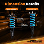 Coilovers Shocks for Mitsubishi Eclipse / Galant (1994-1999)