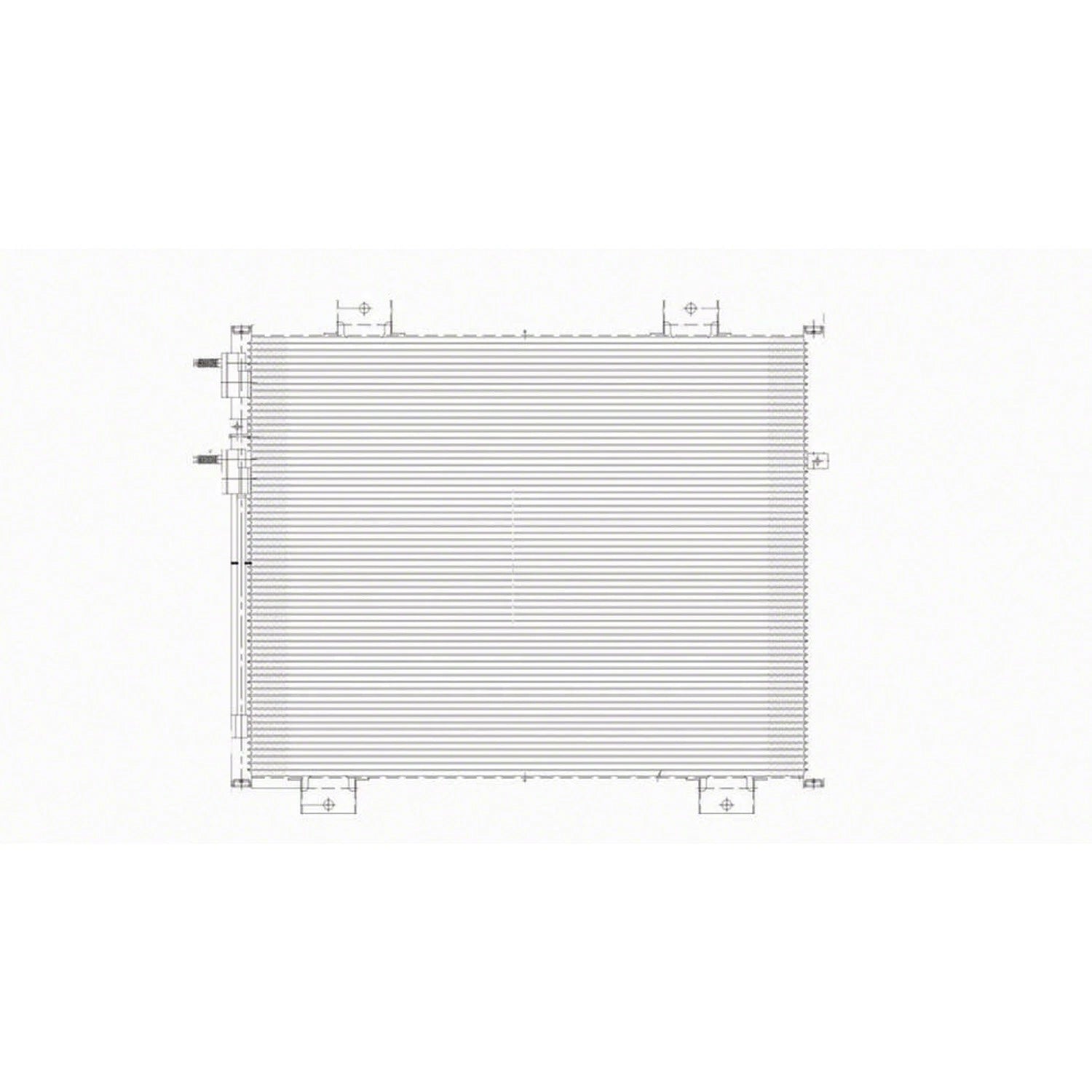 Replacement A/C Condenser Repair Part For 2005-2010 Dodge Dakota Pickup