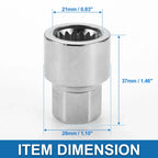 Wheel Lock Lugnut Key Socket 3/4" for Porsche