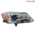 Headlight for Buick Regal (2014–2017) Projector Halogen Chrome Housing Right