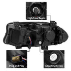 HECASA Halogen LED DRL Projector Headlights for Dodge Charger (2015–2022)