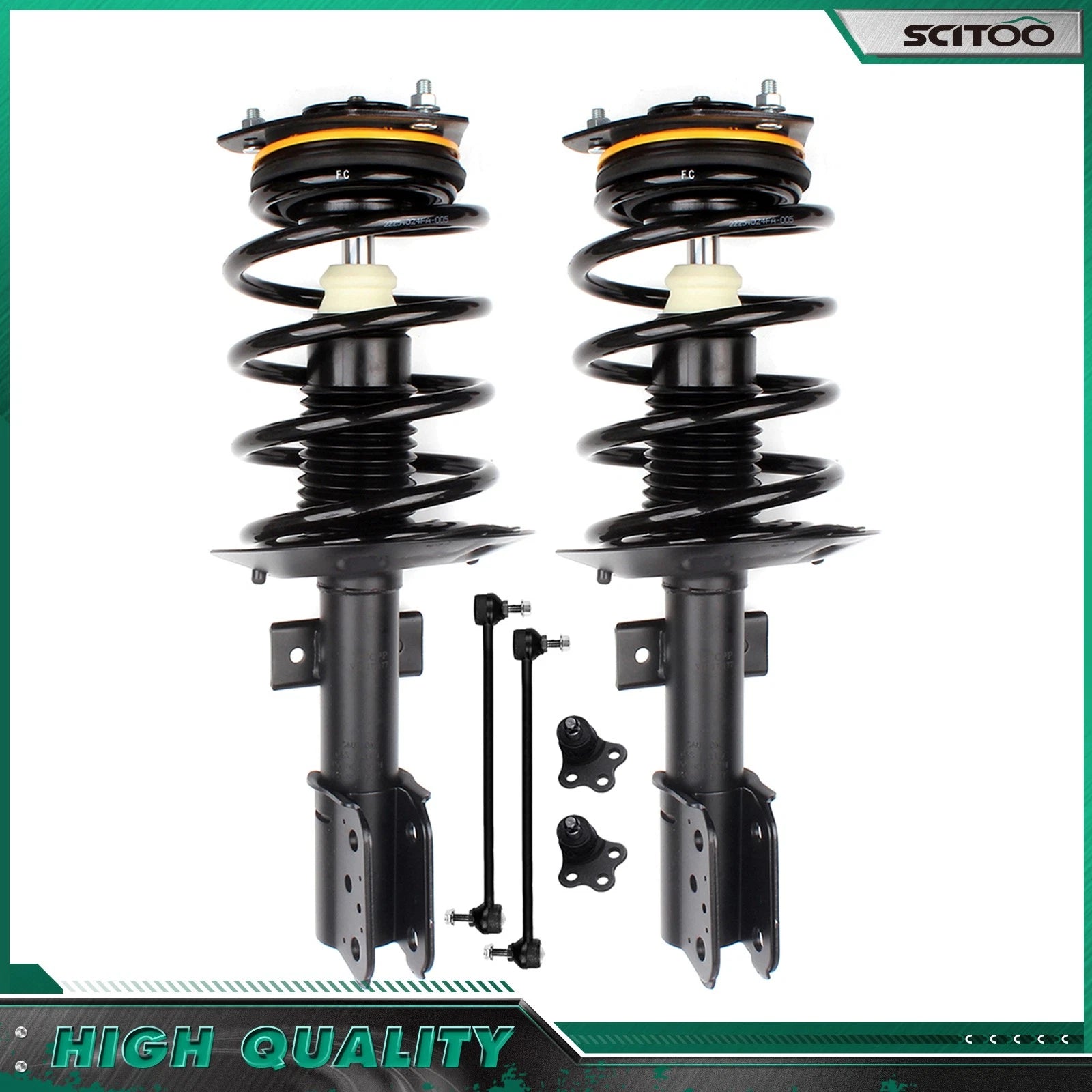 Front Complete Struts Springs Sway Bars Kit for Pontiac Grand Prix (2004–2008)