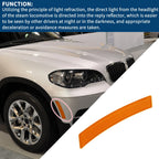 Bumper Reflector for BMW X3 E83 (2007–2010) Front Right 1 Pcs
