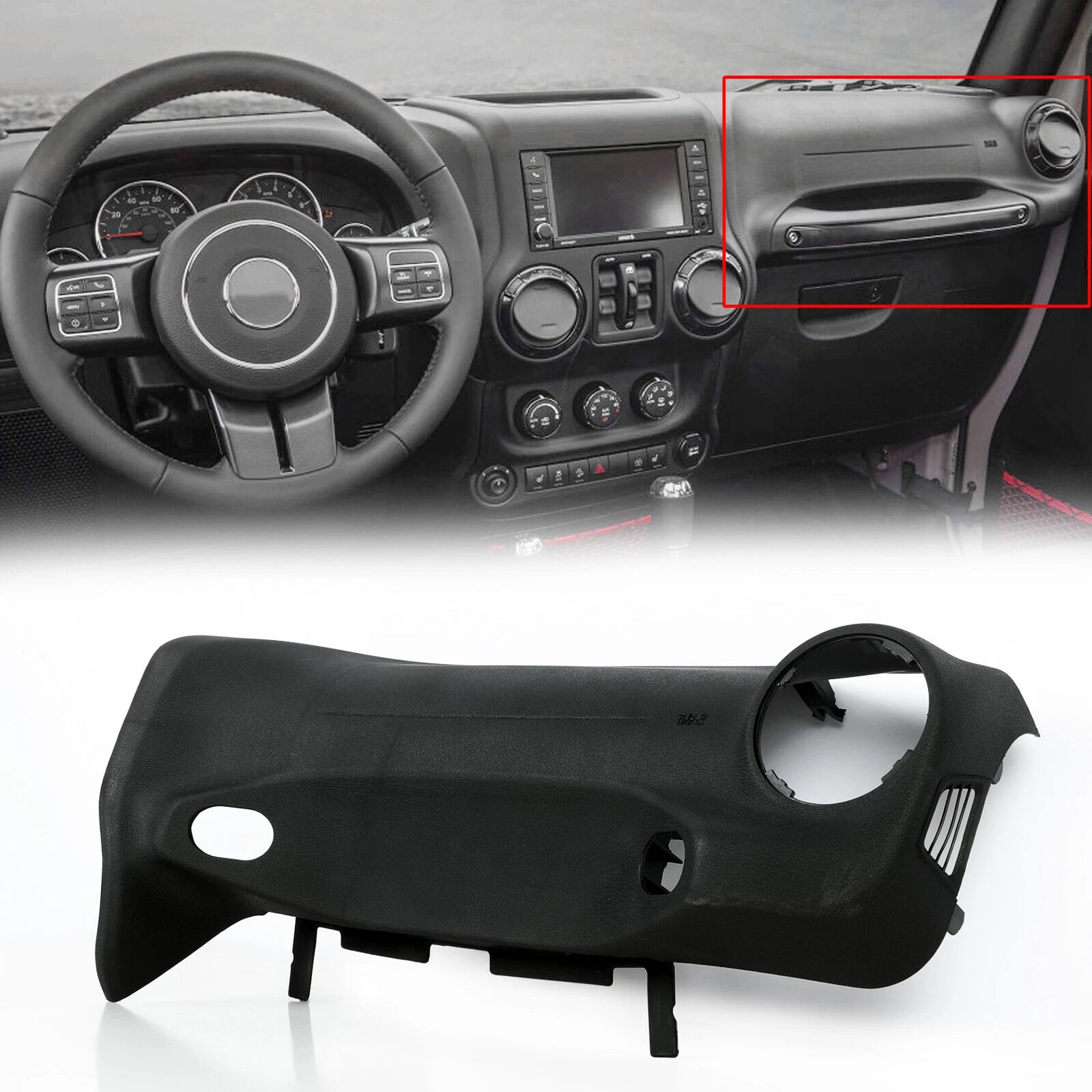Dashboard Cover Trim Panel for Jeep Wrangler JK (2015-2018)