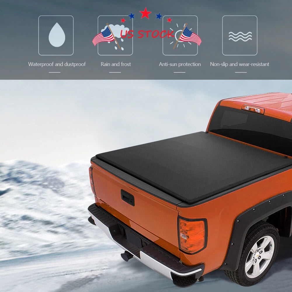 5FT Soft Roll-Up Tonneau Cover for Ford Ranger T6 (2014–2018)