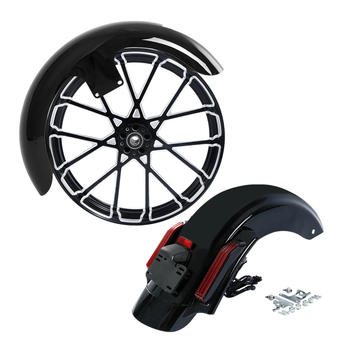 Front Fender Wheel & Rear Fender for Harley Road Glide (2014–2025)