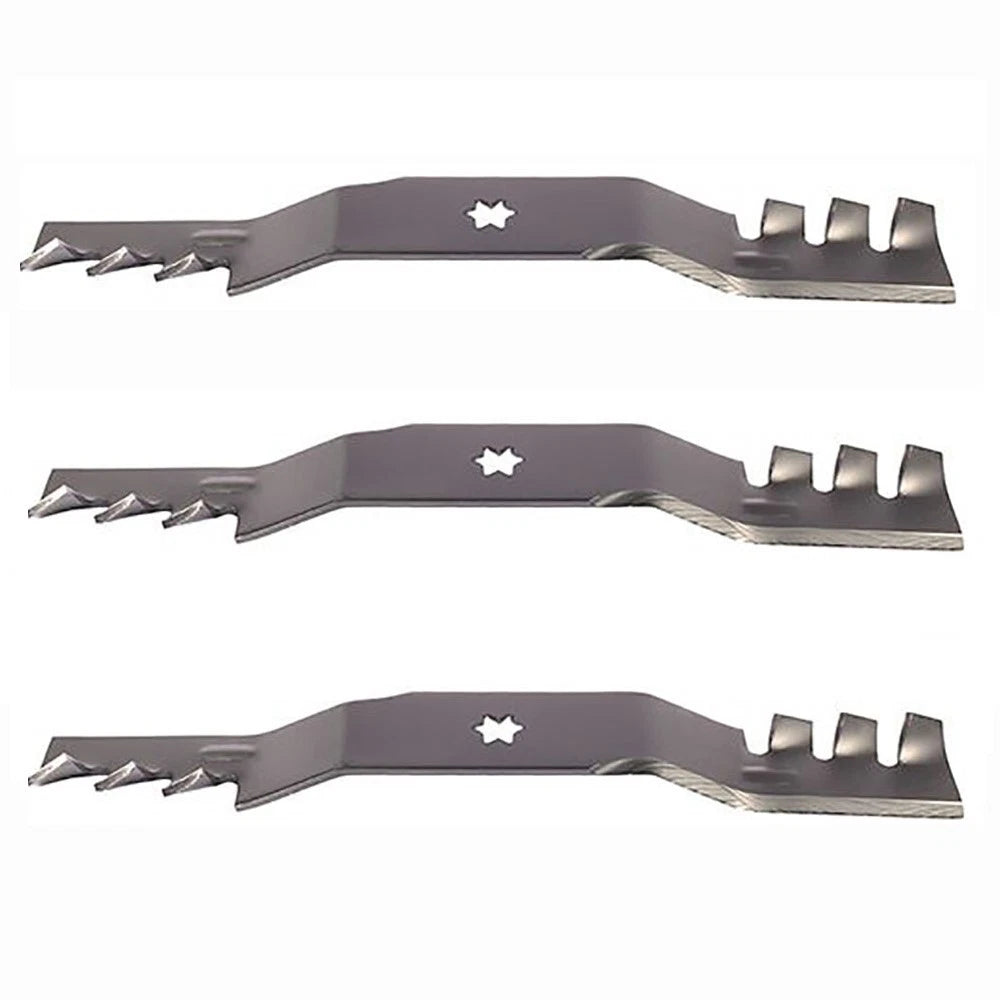 3 Toothed Blades for Cub Cadet RZT 50" Deck (Fits 942-04053C)