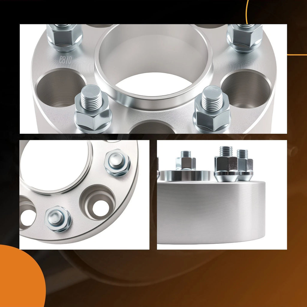 2X 50mm Hub Centric Wheel Spacers for Ford Edge Explorer Ranger (5x114.3 M12x1.5)
