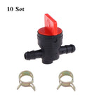 10pcs Fuel Shut Off Valve & Clamp for Briggs & Stratton (494768, 698183, 493960)
