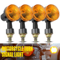 4X Black Motorcycle Indicator Lights for Yamaha Suzuki Honda 
