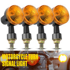 4X Black Motorcycle Indicator Lights for Yamaha Suzuki Honda 