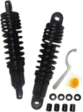 Premium Ride-Height Adjustable Shocks for Drag Specialties (Black)