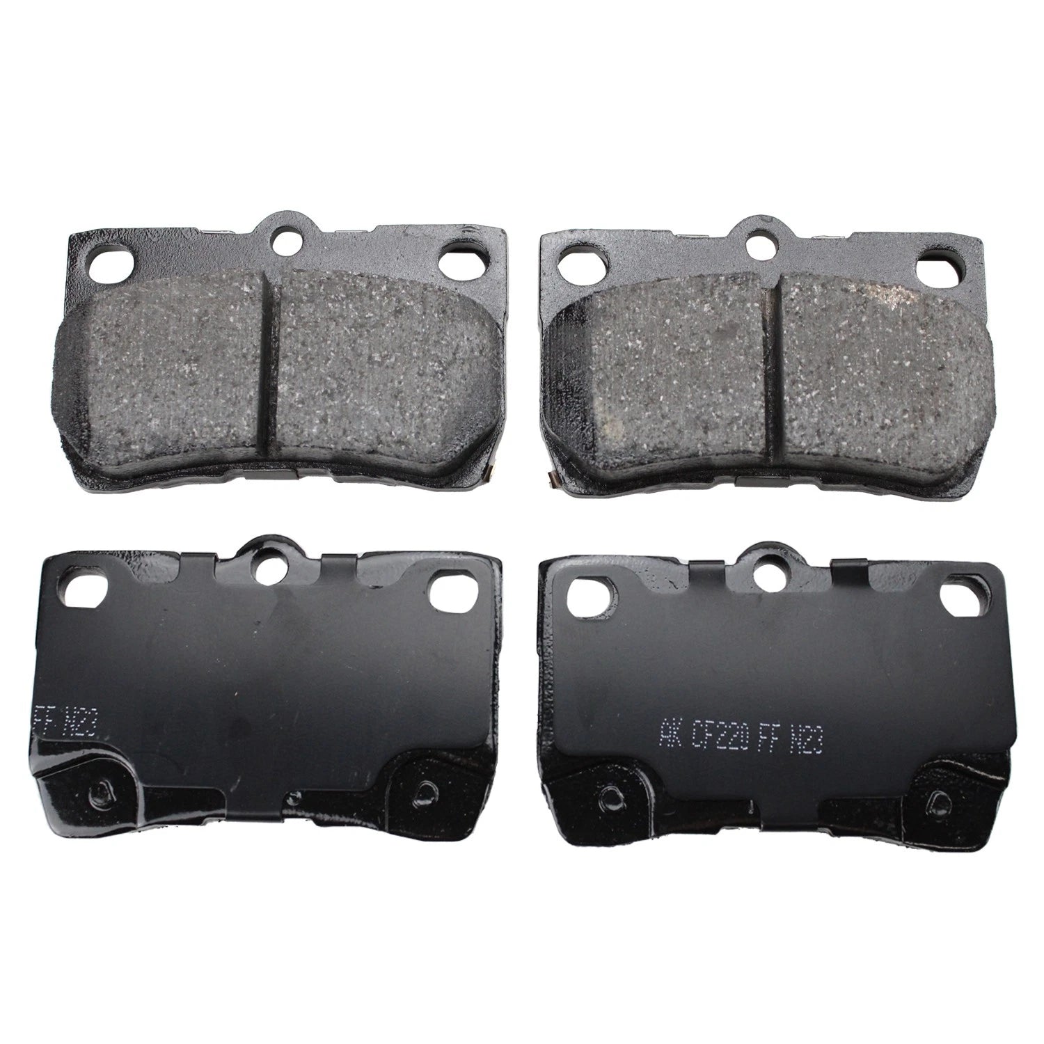 Set of 2 Rear Rotors & Akebono ProACT Ceramic Brake Pads for GS300 IS250 (1998–2015)