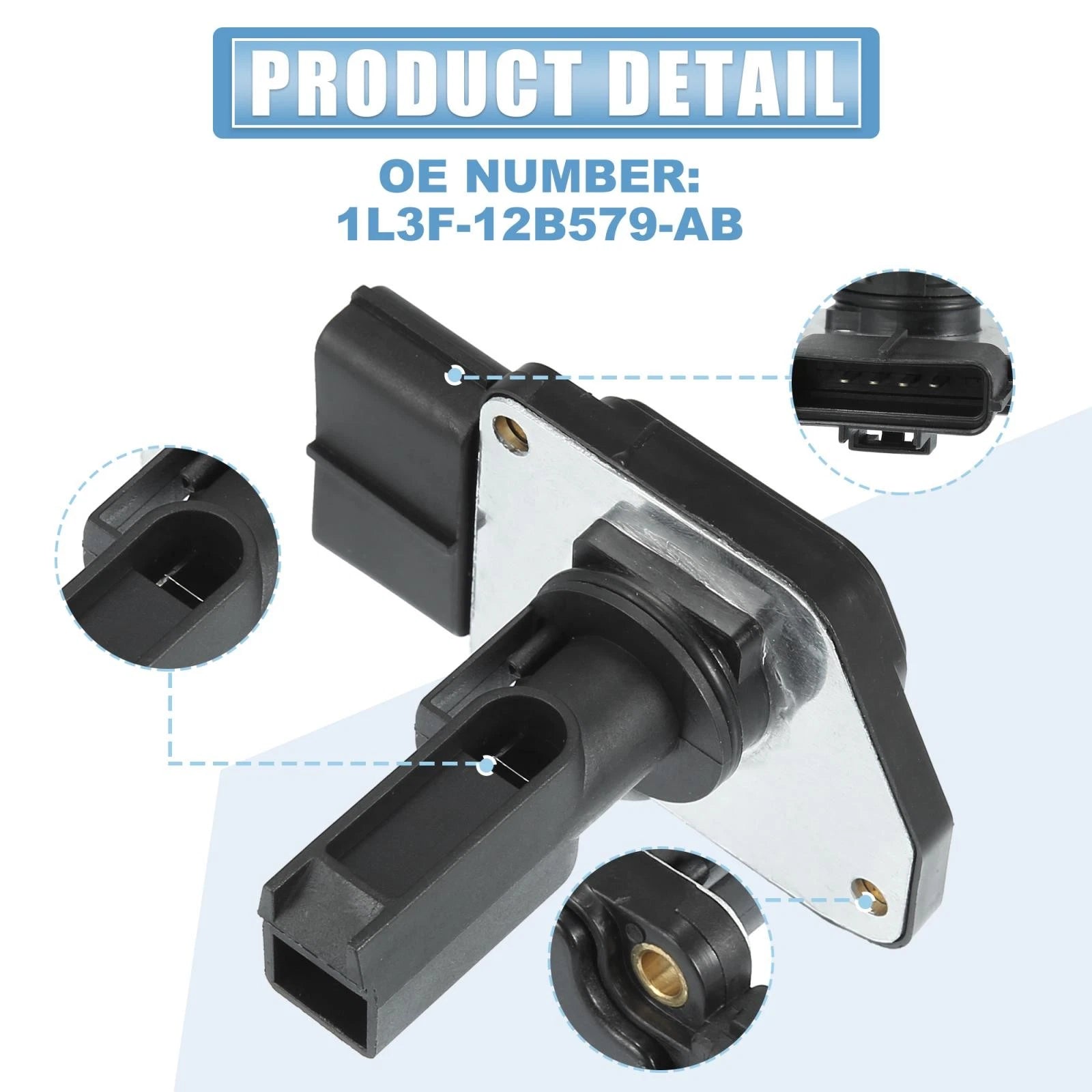 Mass Air Flow Sensor MAF for Ford (2003–2004) 1L3F-12B579-AB