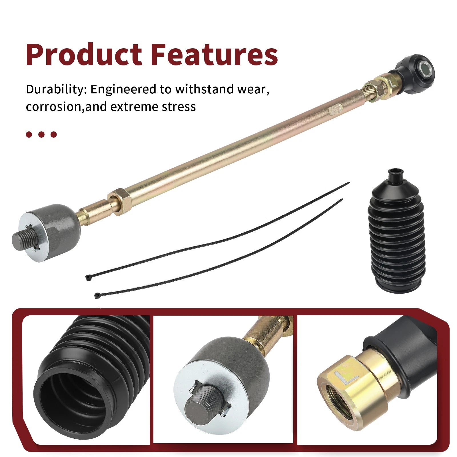 Left Steering Rack Tie Rods for Polaris Ranger (400-1000)