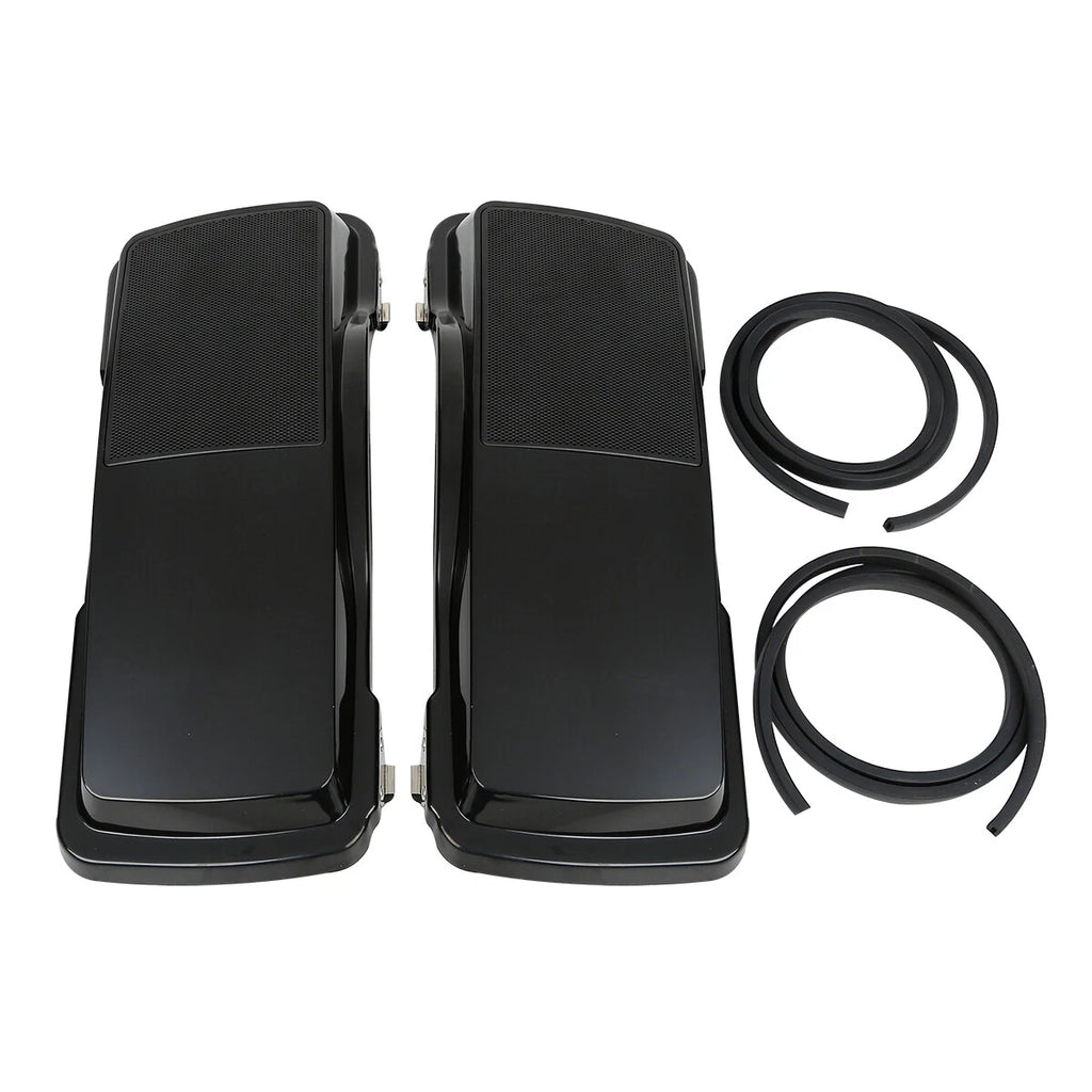 6"x9" Black Saddlebags Speaker Lids for Harley Touring FLH (1993–2013)