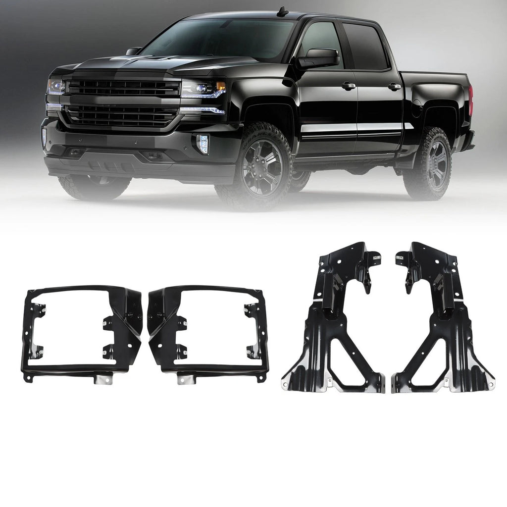 Set of 2 Front Bumper Brackets for Silverado 1500 (2016–2018)